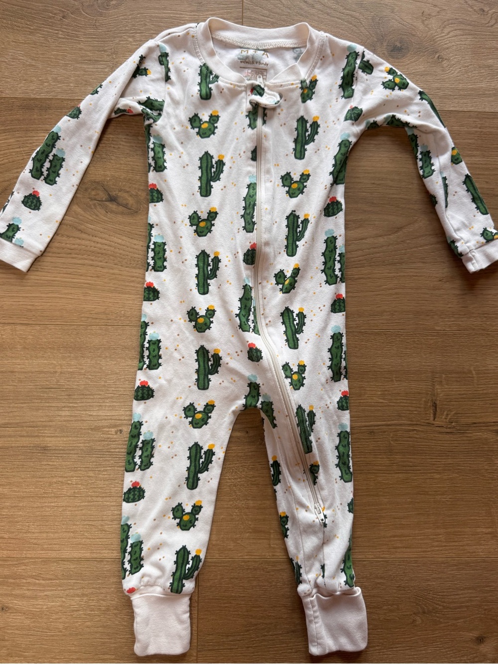 M+A Cactus Print Footie Baby 18-24M